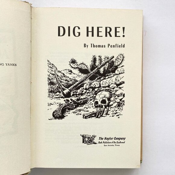 1968 Dig Here Southwest US Treasure Hunting Guide Hardcover Thomas Penfield - Picture 3 of 12